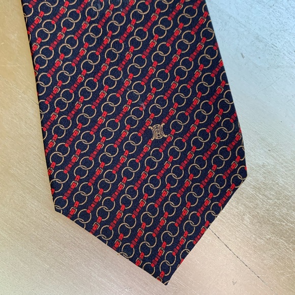 CELINE PARIS tie handmade 100% silk - Picture 2 of 8